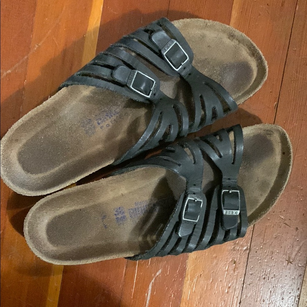 Birkenstock black Strappy Sandals size 38